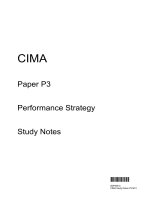 CIMA p3 management accounting kaplan study notes 