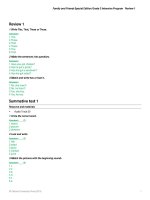 giáo án family and friends special edition grade 3