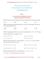 Bộ 300 câu hỏi trắc nghiệm toán ôn thi THPT QG 2017 có đáp án