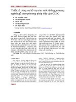 Thiết kế công cụ hỗ trợ sản xuất tinh gọn trong ngành gỗ theo phương pháp tiếp cận CDIO