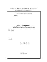 Mẫu báo cáo đề tài nghiên cứu khoa học (Đại học công đoàn)