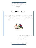 BÀI TIỂU LUẬN HỆ THỐNG VĂN BẢN HỒ SƠ ĐỊA CHÍNH