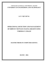 OPERATIONAL DETECTION AND MANAGEMENT OF SHIPS IN VIETNAM COASTAL REGION USING VNREDSAT 1 IMAGE 