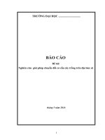 giải pháp chuyển đổi cơ cấu cây trồng trên địa bàn xã