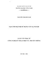 TẠO ẢNH mật độ sử DỤNG tán xạ NGƯỢC 