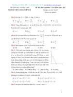 Đề thi thử trường lương thế vinh LUYỆN THI THPT QG 2017 có đáp án chi tiết