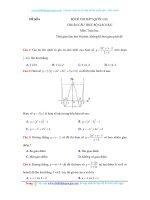 Đề số 6 chuẩn ôn thi THPT quốc gia 2017 theo cấu trúc của BGD có giải chi tiết 