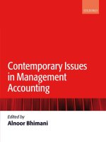  contemporary issues in management accounting edited by ALNOOR BHIMANI 