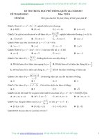 Bộ 25 đề thi thử Môn Toán THPT Quốc Gia có kèm đáp án