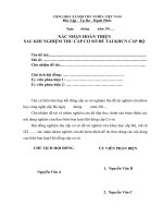 Mẫu xác nhận hoàn thiện đề tài cấp cơ sở (Trường đại học Công đoàn)