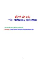 De va loi giai tich phan han che CASIO