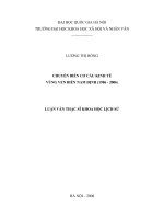 Chuyển biến cơ cấu kinh tế vùng ven biển nam định (1986  2006) 