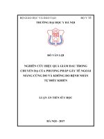 Nghiên cứu hiệu quả giảm đau trong chuyển dạ của phương pháp gây tê ngoài màng cứng do và không do bệnh nhân tự điều khiển 