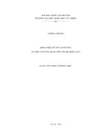 Khái niệm số mũ lyapunov và một vài ứng dụng đối với hệ động lực 