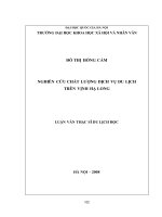 Nghiên cứu chất lượng dịch vụ du lịch trên vịnh hạ long 