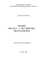 Tìm hiểu một số tư tưởng triết học trong kinh dịch 