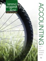  accounting tools for business decision making 5e by kimmel kieso 