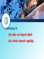Dự báo và hoạch định tài chính doanh nghiệp
