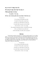 phân tích vội vàng và lưu biệt khi xuất dương