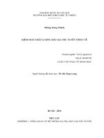 Kiểm soát chất lượng máy gia tốc tuyến tính y tế 