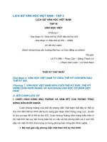 LỊCH SỬ VĂN HỌC VIỆT NAM - TẬP 3