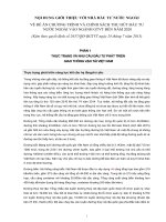 Đề Án Chương Trình Và Chính Sách Thu Hút Đầu Tư Nước Ngoài Vào Ngành GTVT Đến Năm 2020