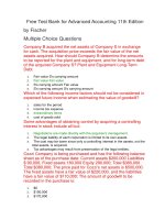 Free test bank for advanced accounting 11th edition 