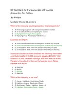 90 test bank for fundamentals of financial accounting 3rd edition