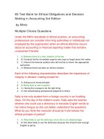 83 test bank for ethical obligations and decision making in accounting 3rd edition
