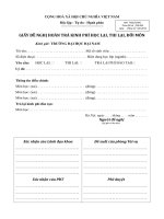 Giấy đề nghị hoàn trả tiền kinh phí học lại, thi lại, đổi môn (Trường đại học Đại Nam)