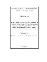Nghiên cứu nguồn vật liệu khởi đầu phục vụ chọn tạo giống cà chua ưu thế lai chịu nóng và chống bệnh virus xoăn vàng lá trồng trái vụ tại đồng bằng sông Hồng (LA tiến sĩ)