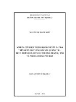 NGHIÊN CỨU HIỆN TƯỢNG DỊCH CHUYỂN ĐẤT ĐÁ TRÊN SƯỜN DỐC VÙNG ĐỒI NÚI QUẢNG TRỊ - THỪA THIÊN HUẾ, ĐỀ XUẤT PHƯƠNG PHÁP DỰ BÁO VÀ PHÒNG CHỐNG PHÙ HỢP