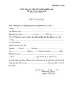 Đơn xin xác nhận ưu đãi giáo dục (Trường địa học công nghiệp Việt Hung)