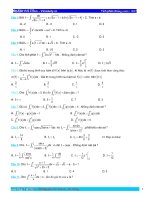 Bài tập tích phân chống Casio