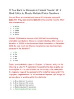 77 test bank for concepts in federal taxation 2015 22nd  đề trắc nghiệm có đáp án