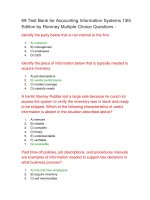 69 test bank for accounting information systems 13th 