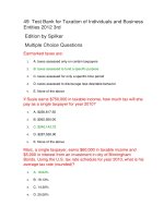 49  test bank for taxation of individuals and business entities 2012 3rd