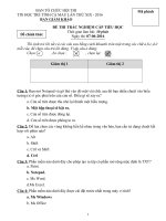 De thi trac nghiem tin học trẻ cấp 1 năm 2016