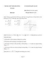 Đề thi thử Toán 2017 Đáp án chi tiết