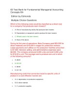 63 test bank for fundamental managerial accounting concepts 6th 