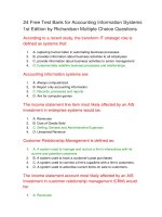 24 free test bank for accounting information systems 1st edition by richardson multiple choice questions