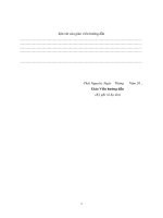 Đồ án Môn Học Hệ Thống Nhúng