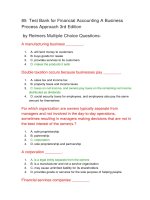 85  test bank for financial accounting a business process approach 3rd edition