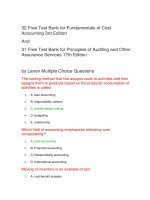63 test bank of fundamentals of cost accounting 3rd edition 