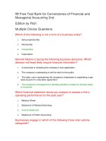 99 free test bank for cornerstones of financial and managerial accounting 2nd