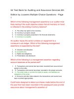 54 test bank for auditing and assurance services 6th