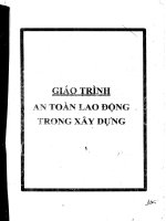 an toan lao dong trong xay dung