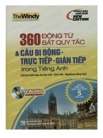 306 động từ bất quy tắc và câu bị động trực tiếp gián tiếp trong tiếng anh 