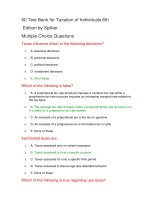 50 test bank for taxation of individuals 6th