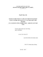 Đánh giá hiện trạng và đề xuất một số giải pháp nâng cao hiệu quả quản lý và sử dụng quỹ môi trường của Tập đoàn Công nghiệp Than - Khoáng sản Việt Nam